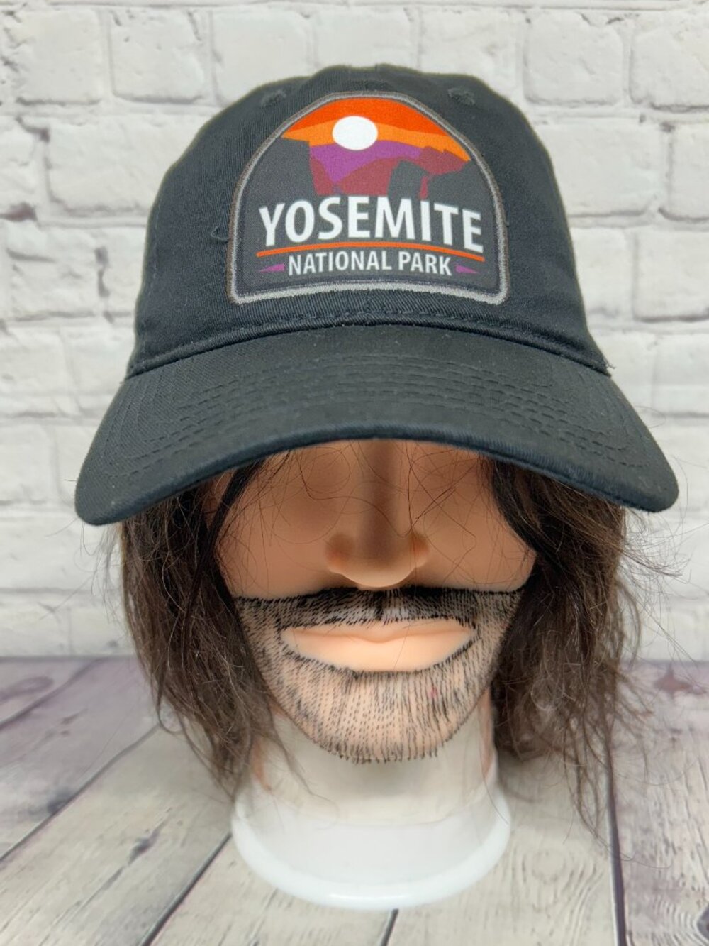 Yosemite National Park Tourist Hat Cap Strap Back Black Adjustable 100% Cotton